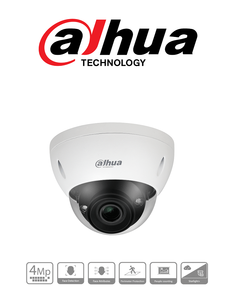 📹 Cámara IP Domo Dahua Pro 4MP WizMind Full-Color – IPC-HDBW5442RN-ASE-NI